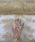 Gold Sequin Embroidered Lace Fabric by the Yard, 54" Wide Floral Mesh Lace with Double Scalloped Edges